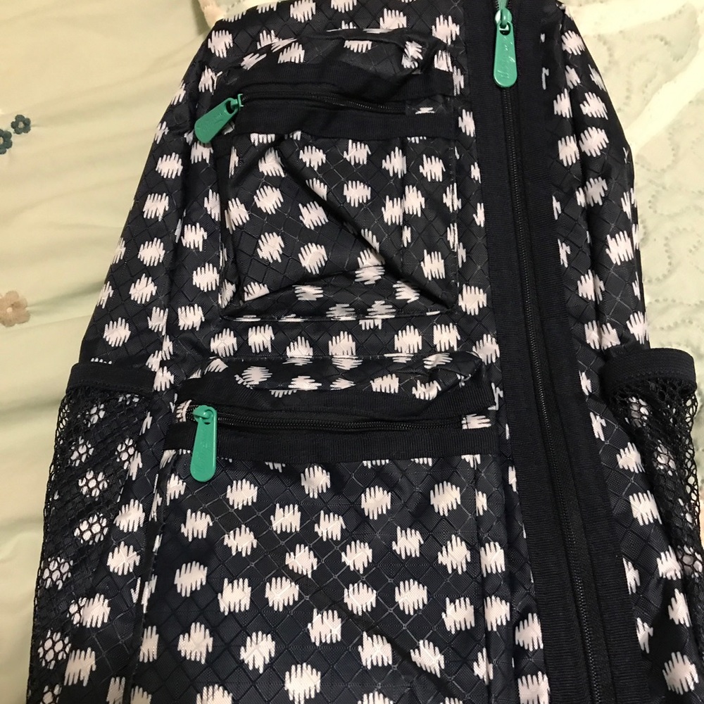 Thirty-one Sling-Back Bag Navy doodle dot NWT